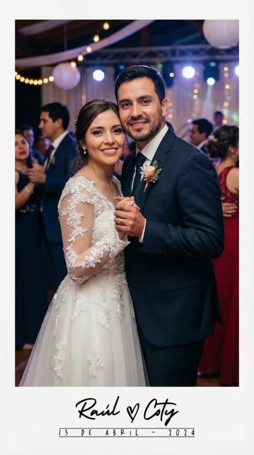 Marco personalizado matrimonio